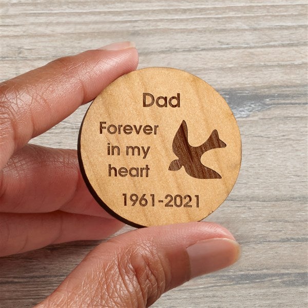 Lost Love Personalized Wood Pocket Token  - 36837
