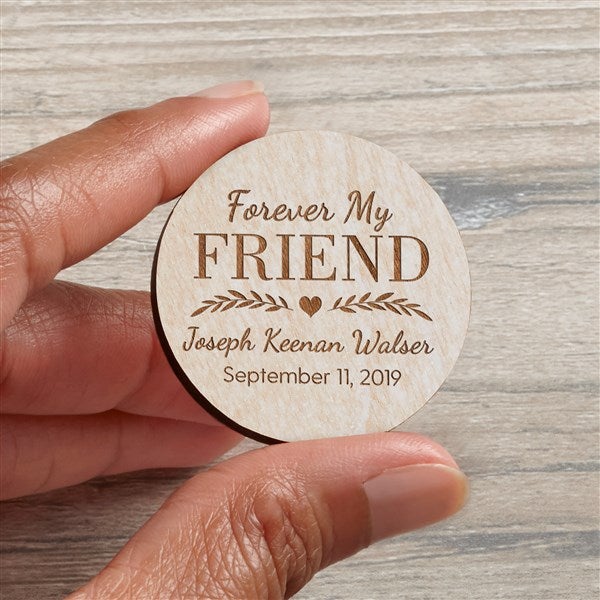 Forever My... Personalized Wood Pocket Token  - 36842
