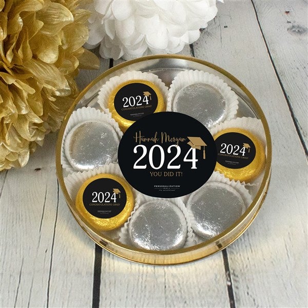 Classic Graduation Personalized Chocolate Covered Oreo Cookies  - 36853D