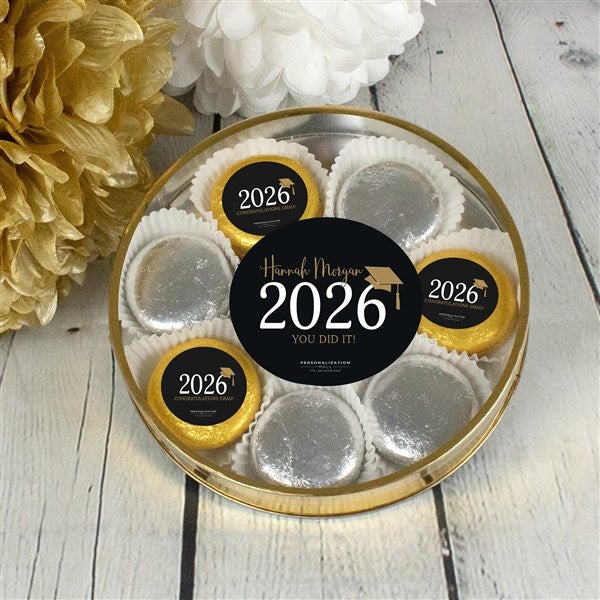 Classic Graduation Personalized Chocolate Covered Oreo Cookies  - 36853D