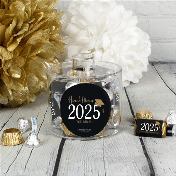 Classic Graduation Personalized Hershey's & Reese's Mix Container - 36855D