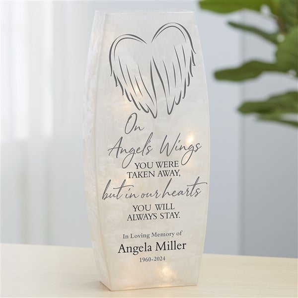 Personalized Frosted Tabletop Light - Our Angel's Wings - 36865
