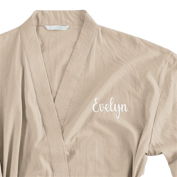 Haven Linen Blend Unisex Kimono Robe  - 36876