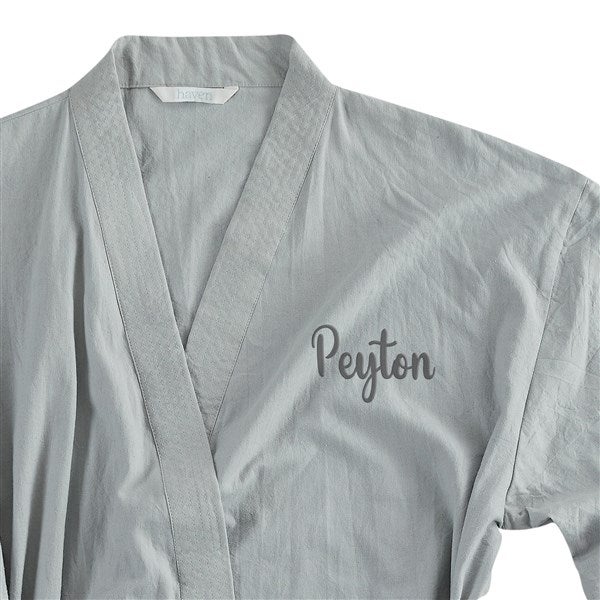 Haven Linen Blend Unisex Kimono Robe  - 36876