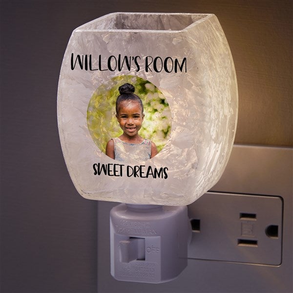 Kids Photo Message Personalized Frosted Night Light  - 36889