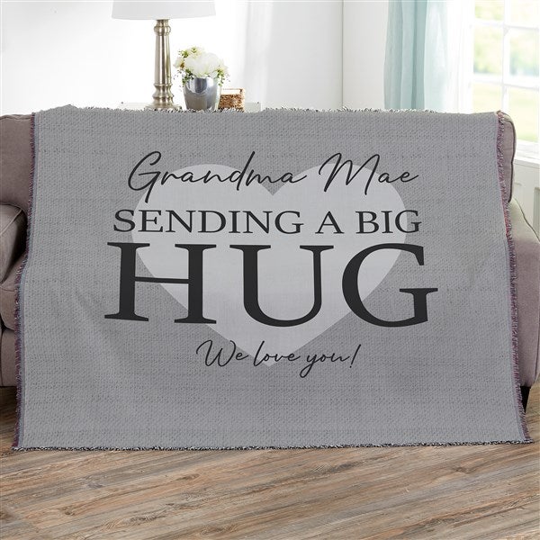 Personalized Blanket - Sending Hugs - 36917