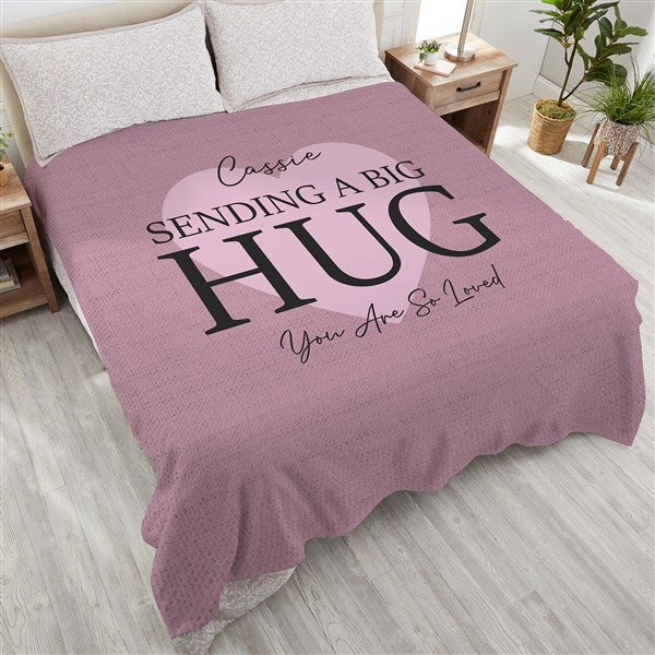 Personalized Blanket - Sending Hugs - 36917