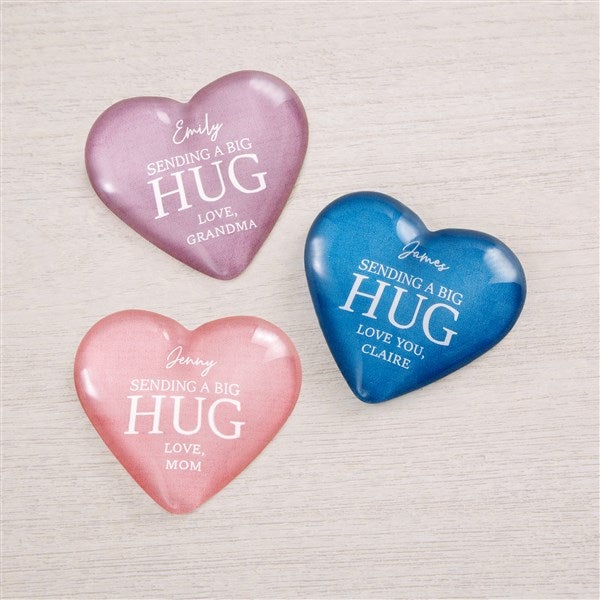 Sending Hugs Personalized Mini Heart Keepsake  - 36920