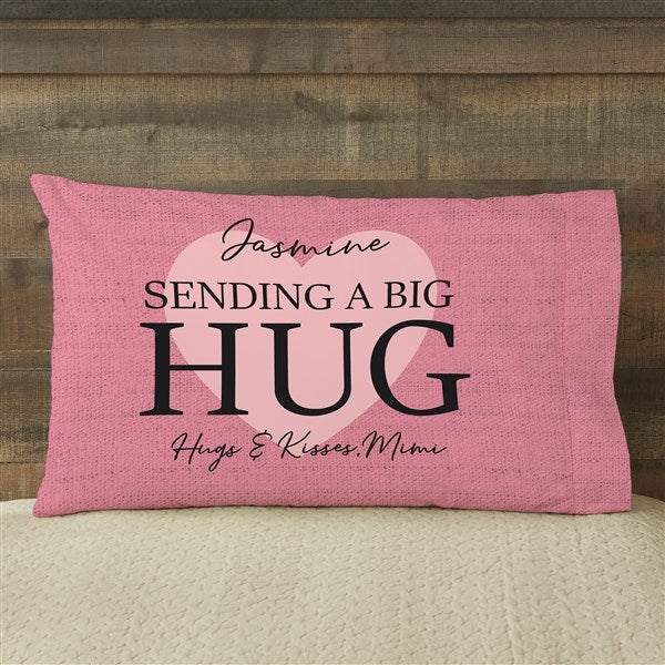 Sending You A Hug, Custom Photo Pillow, Personalized Pillows