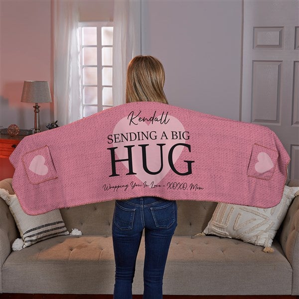 Sending Hugs Personalized Cuddle Wrap - 36927
