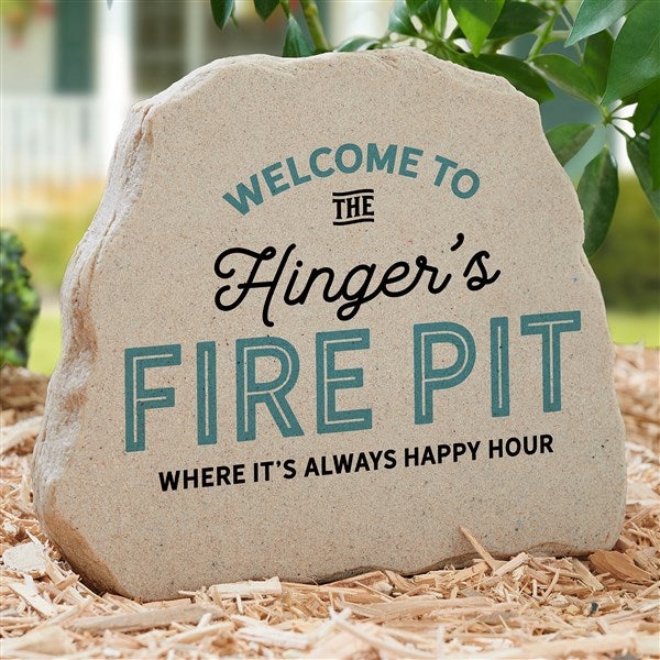 Welcome To... Personalized Standing Garden Stone - 36956