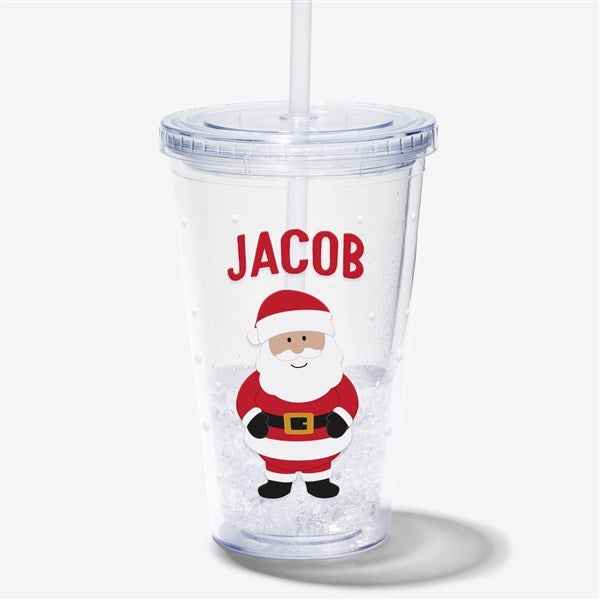 Personalized 17 oz. Insulated Acrylic Tumbler - Santa and Friends - 36981