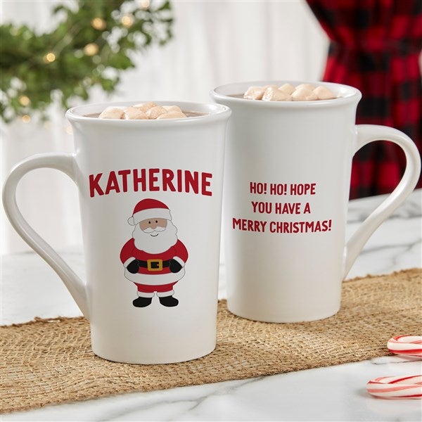 Personalized Christmas Coffee Mugs - Santa and Friends - 36982