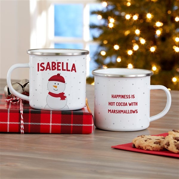 Personalized Christmas Camp Mug - Santa and Friends - 36984