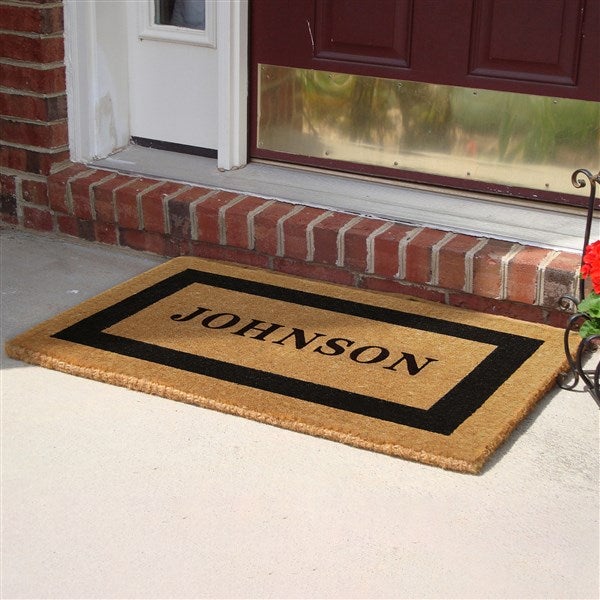 Personalized Single Frame 22x36 Coir Doormat  - 36992D