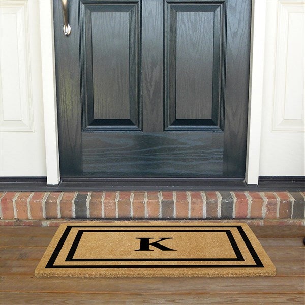 Monogrammed Double Frame Premium Coir Doormat  - 37000D