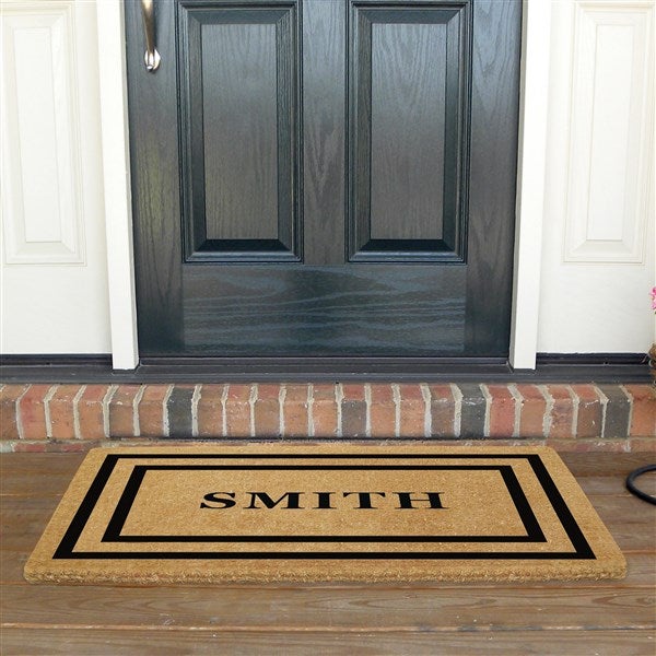 Personalized Double Frame Premium Coir Doormat  - 37008D