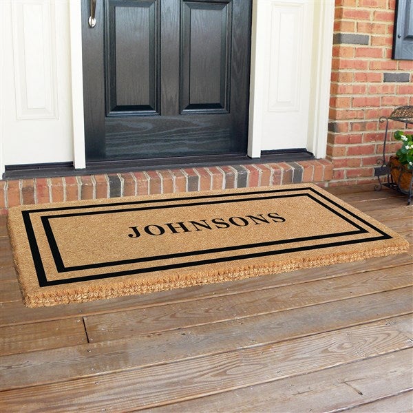 Personalized Double Frame Premium Coir Doormat  - 37008D