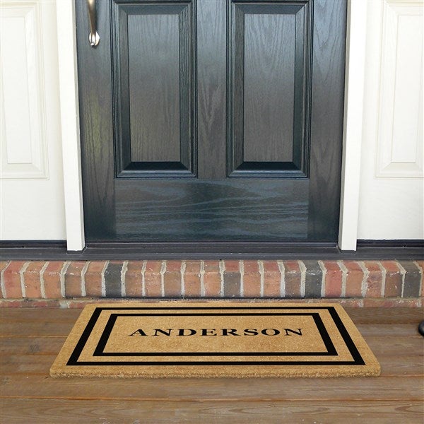 Personalized Double Frame Premium Coir Doormat  - 37008D