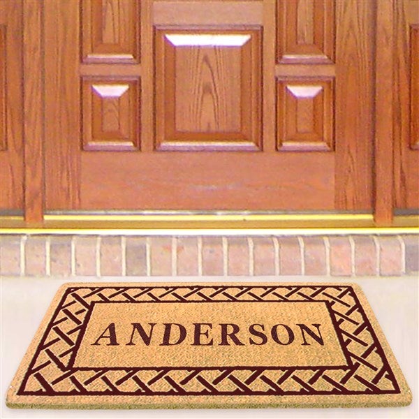 Personalized Trellis Premium Coir Doormat - 22x36  - 37011D