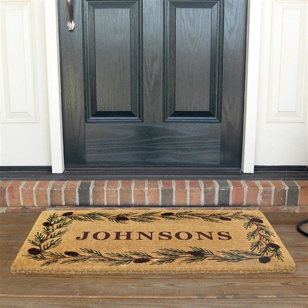 Personalized Evergreen Premium Coir Doormat  - 37016D