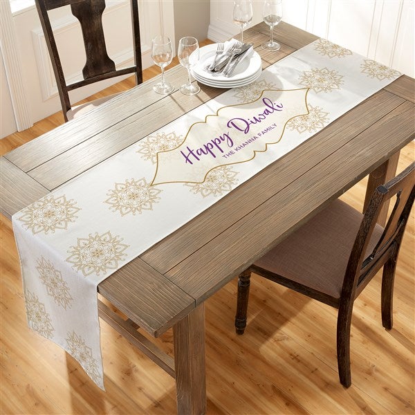 Diwali Personalized Table Runner  - 37045