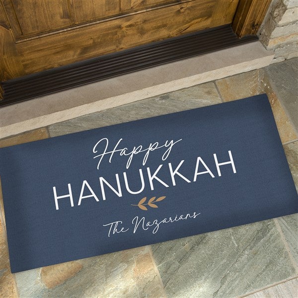 Spirit of Hanukkah Personalized Doormat  - 37048