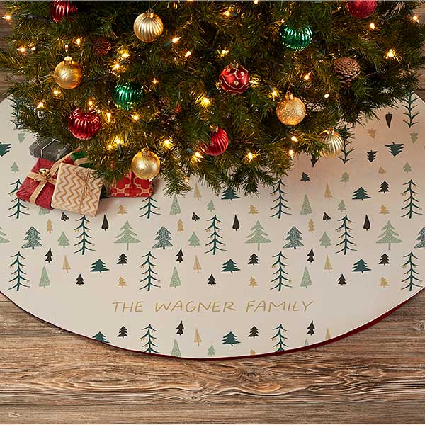 Personalized Christmas Tree Skirt - Christmas Aspen - 37066
