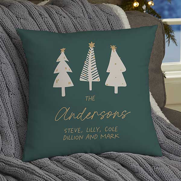 Personalized Throw Pillow - Christmas Aspen - 37073