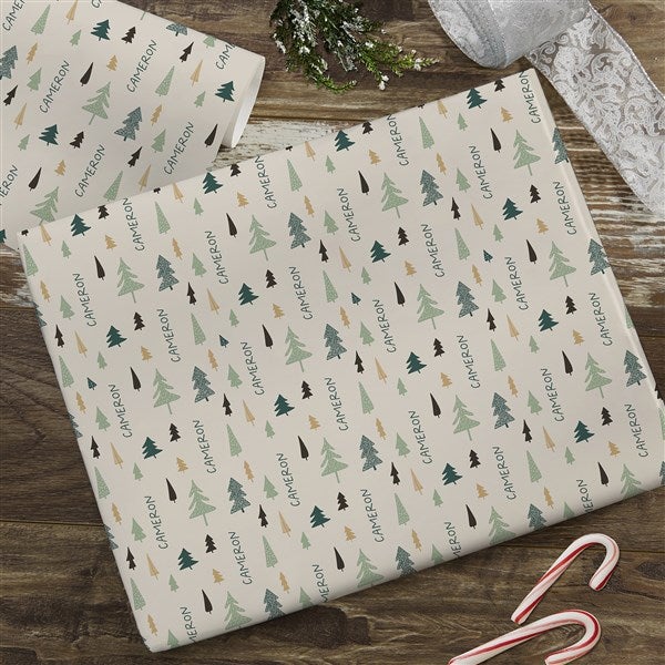 Personalized Christmas Wrapping Paper - Christmas Aspen - 37086