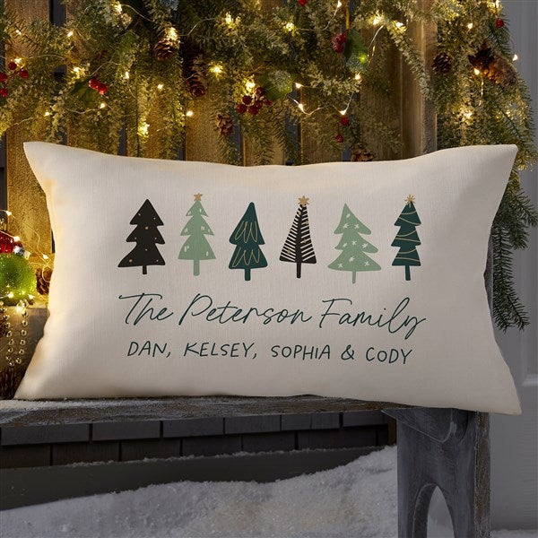 Christmas Aspen Personalized Outdoor Throw Pillow  - 37087