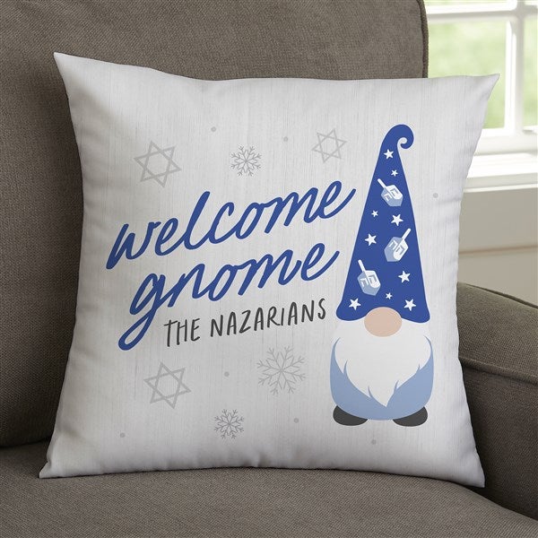 Personalized Throw Pillow - Hanukkah Gnome - 37101