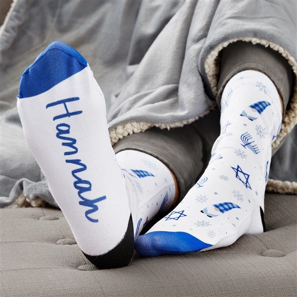 Hanukkah Gnome Personalized Adult Socks  - 37102