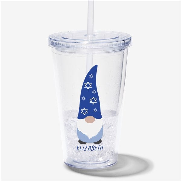 Hanukkah Gnome Personalized 17 oz. Insulated Acrylic Tumbler  - 37103