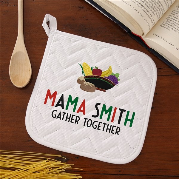 Kwanzaa Personalized Apron & Potholder  - 37107