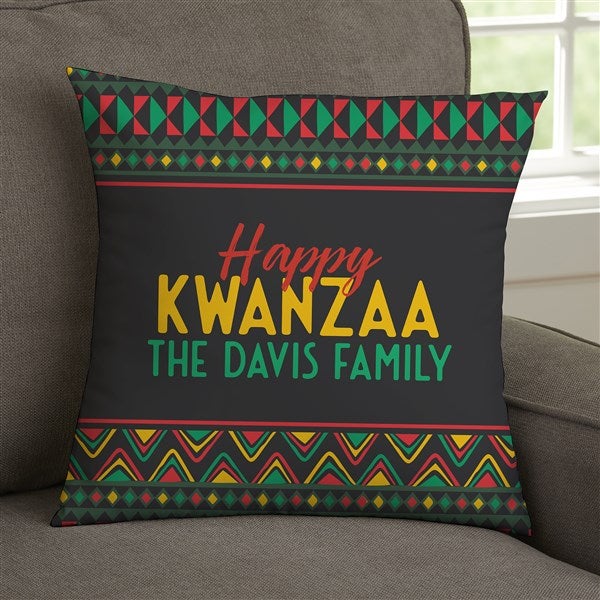 Kwanzaa Personalized Throw Pillow  - 37112