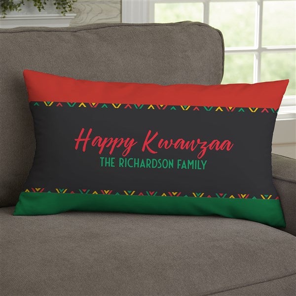Kwanzaa Personalized Throw Pillow  - 37112