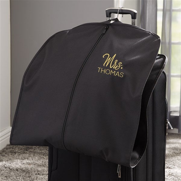 Stamped Elegance Embroidered Garment Bag