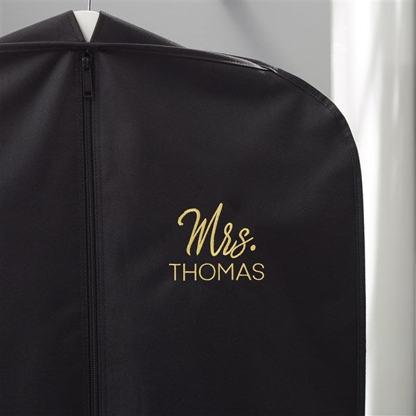 Stamped Elegance Embroidered Garment Bag