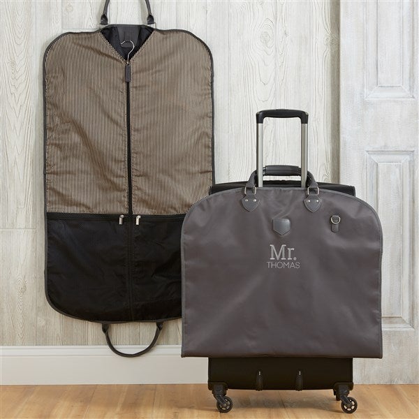 Stamped Elegance Water Resistant Embroidered Garment Bag