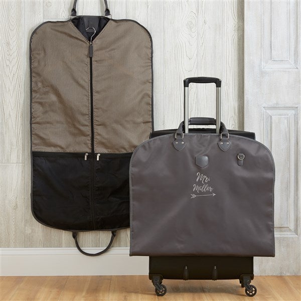 Mr. & Mrs. Water Resistant Embroidered Garment Bag  - 37135