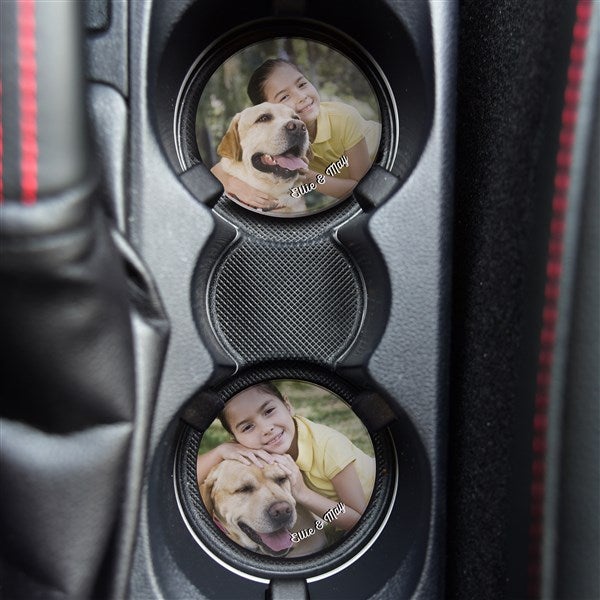 Pet Photo Memories Personalized Photo Car Coaster Set - 37138