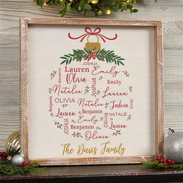 Personalized Frame Wall Art - Merry Family - 37150