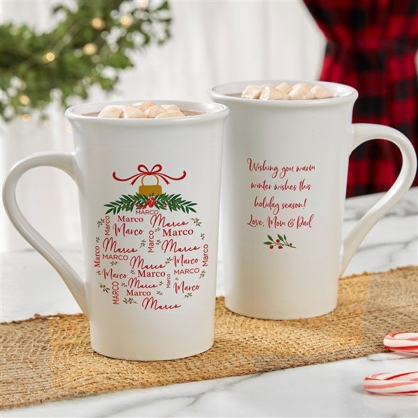 Merry Name Personalized Coffee Mugs  - 37154