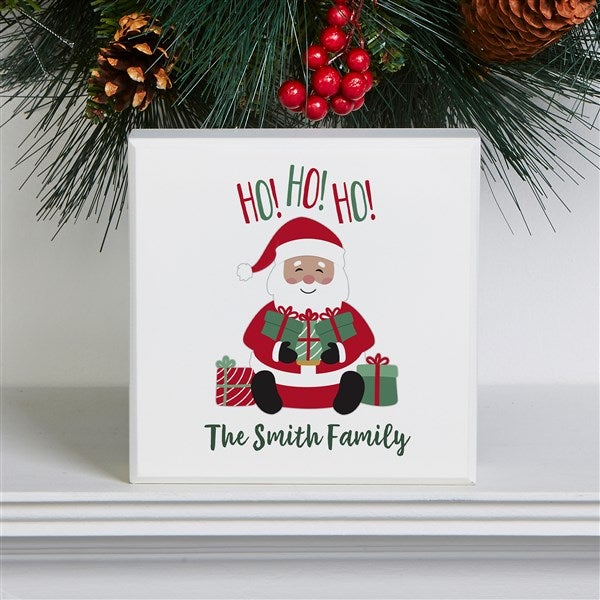 Santa Personalized Shelf Block  - 37172