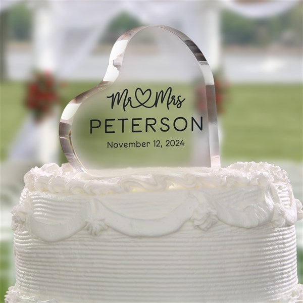 Personalized Wedding Cake Topper - Infinite Love - 37193