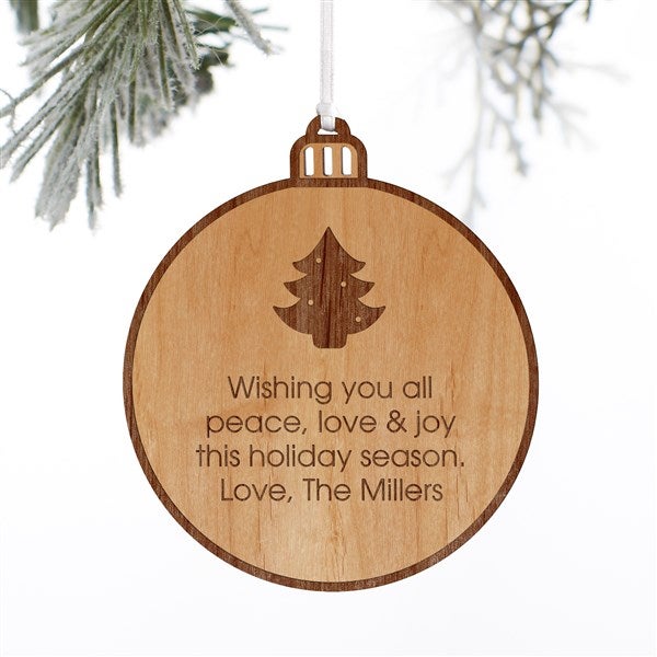 Choose Your Icon Personalized Wood Ornament  - 37204