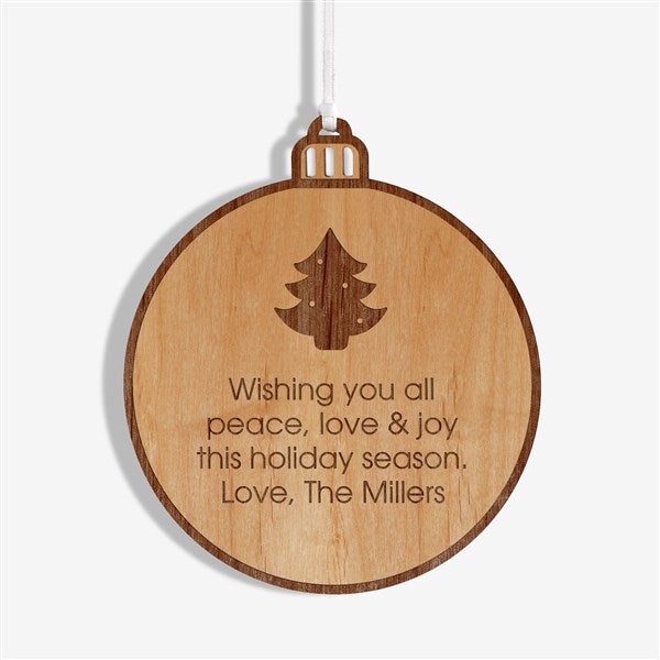 Choose Your Icon Personalized Wood Ornament  - 37204