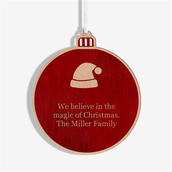 Choose Your Icon Personalized Wood Ornament  - 37204