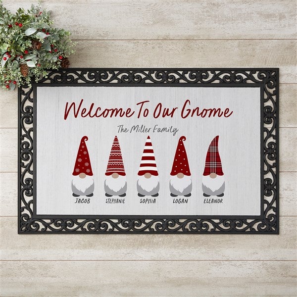 Personalized Christmas Doormats - Christmas Gnome - 37206